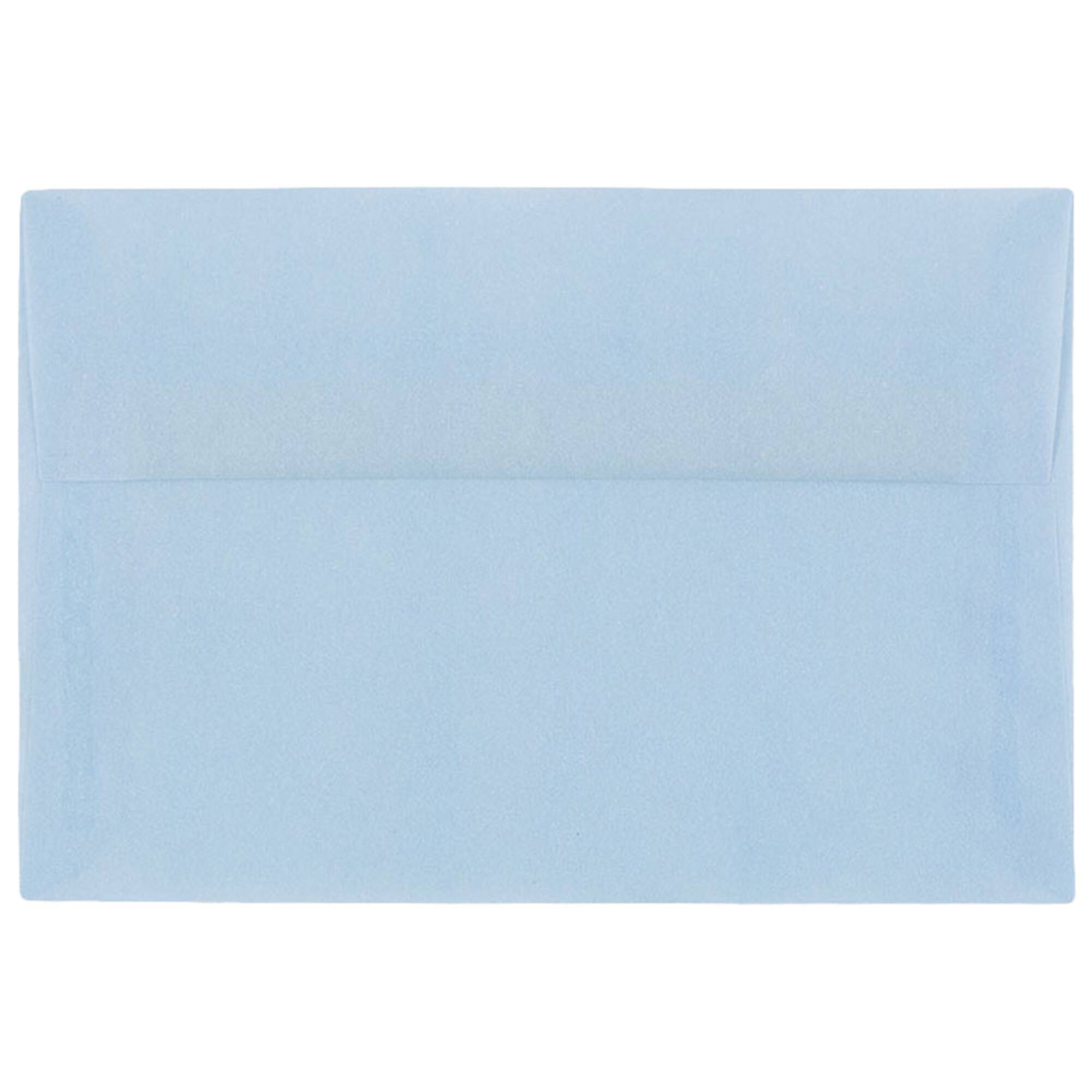 JAM Paper A8 Surf Blue Translucent Vellum Invitation Envelopes